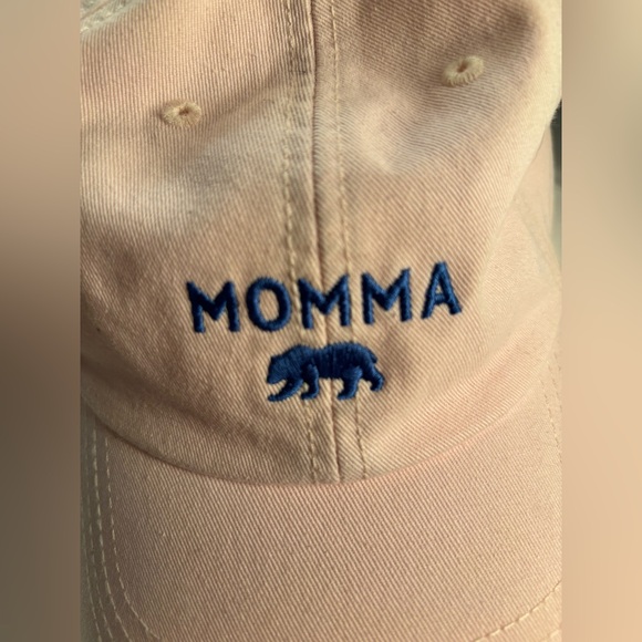 Momma Bear Pink Cap with Blue Embroidery NWOT - Picture 7 of 8